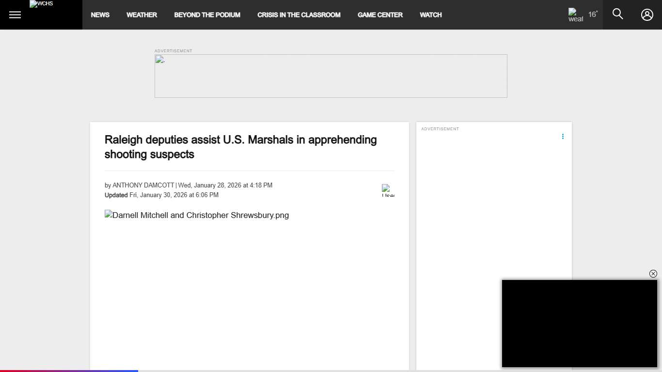 Raleigh deputies assist U.S. Marshals in apprehending shooting suspects